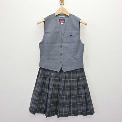 【中古】北海道 東月寒中学校 女子制服 4点 (ブレザー・ベスト・スカート) sf065710