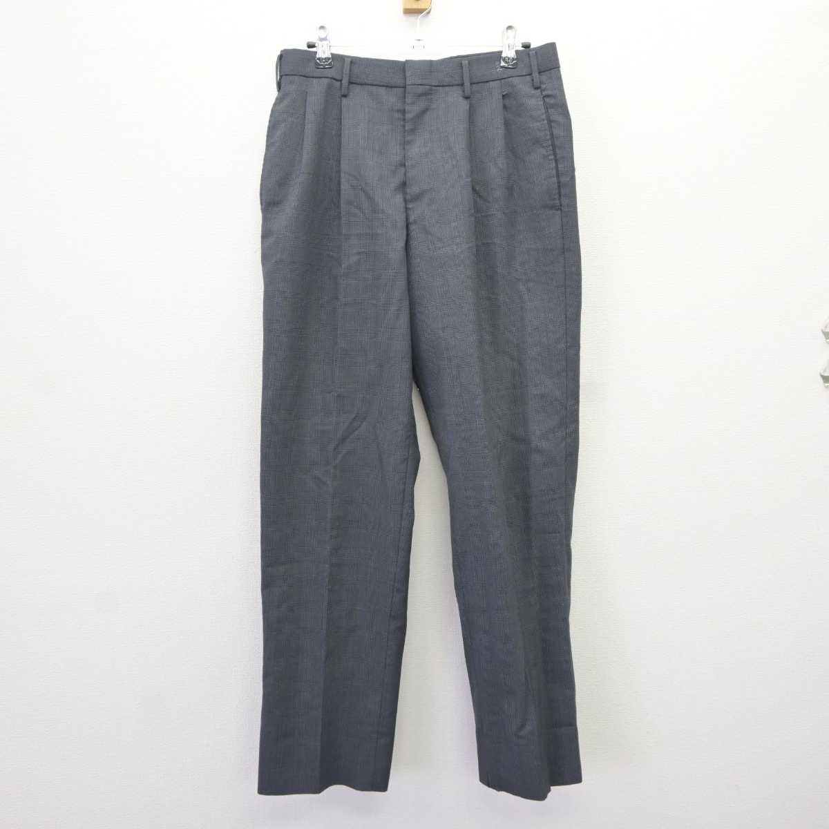 【中古】埼玉県 川口高等学校 男子制服 2点 (ニット・ズボン) sf065716