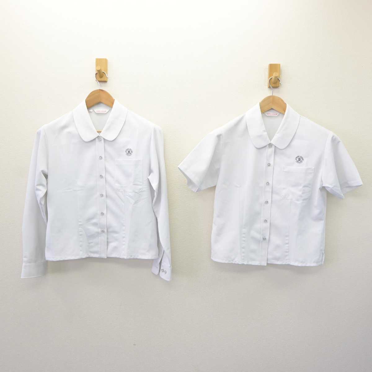 【中古】福岡県 久留米学園高等学校 女子制服 2点 (シャツ) sf065725