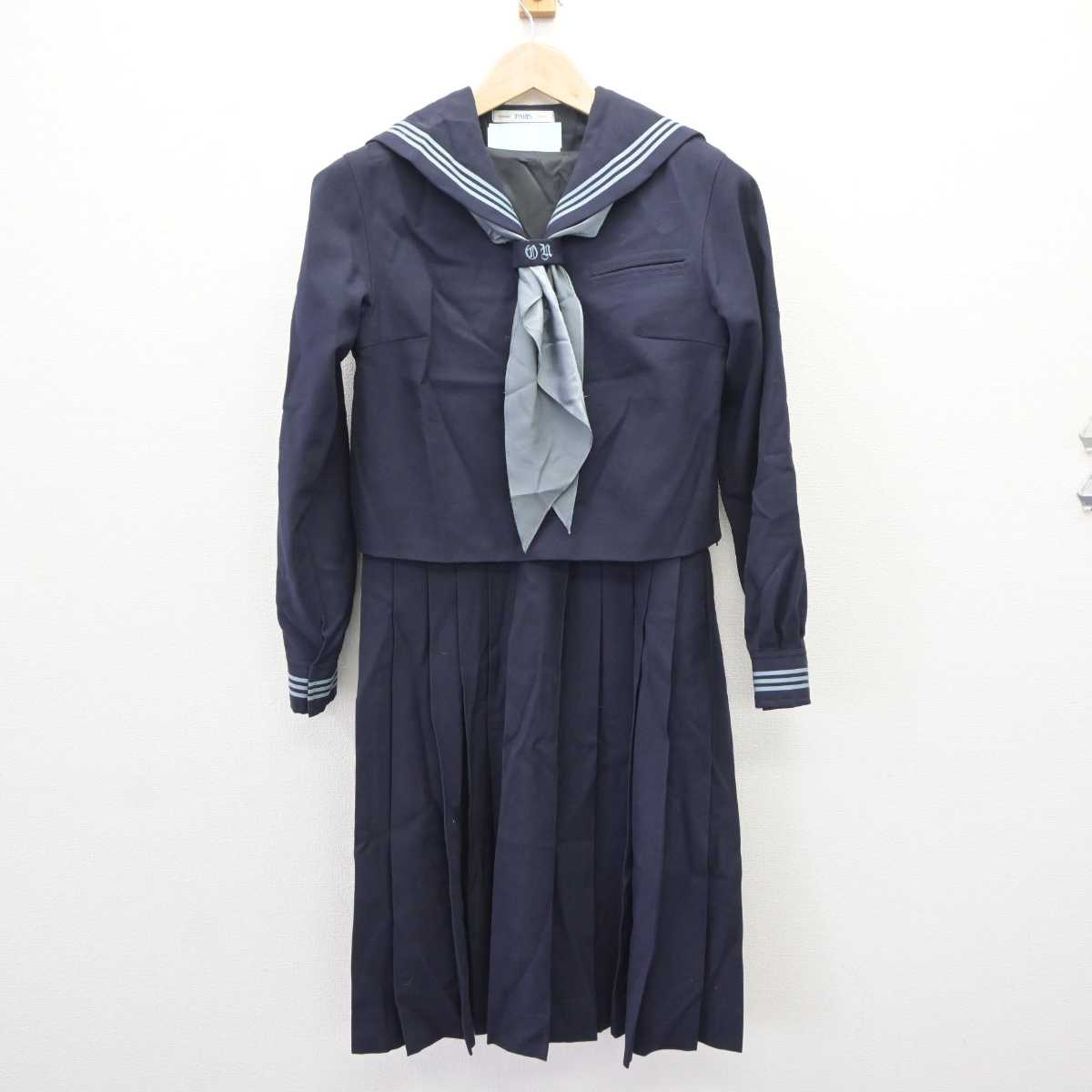 【中古】東京都 大妻中野中学校・高等学校 女子制服 3点 (セーラー服・ジャンパースカート) sf065736