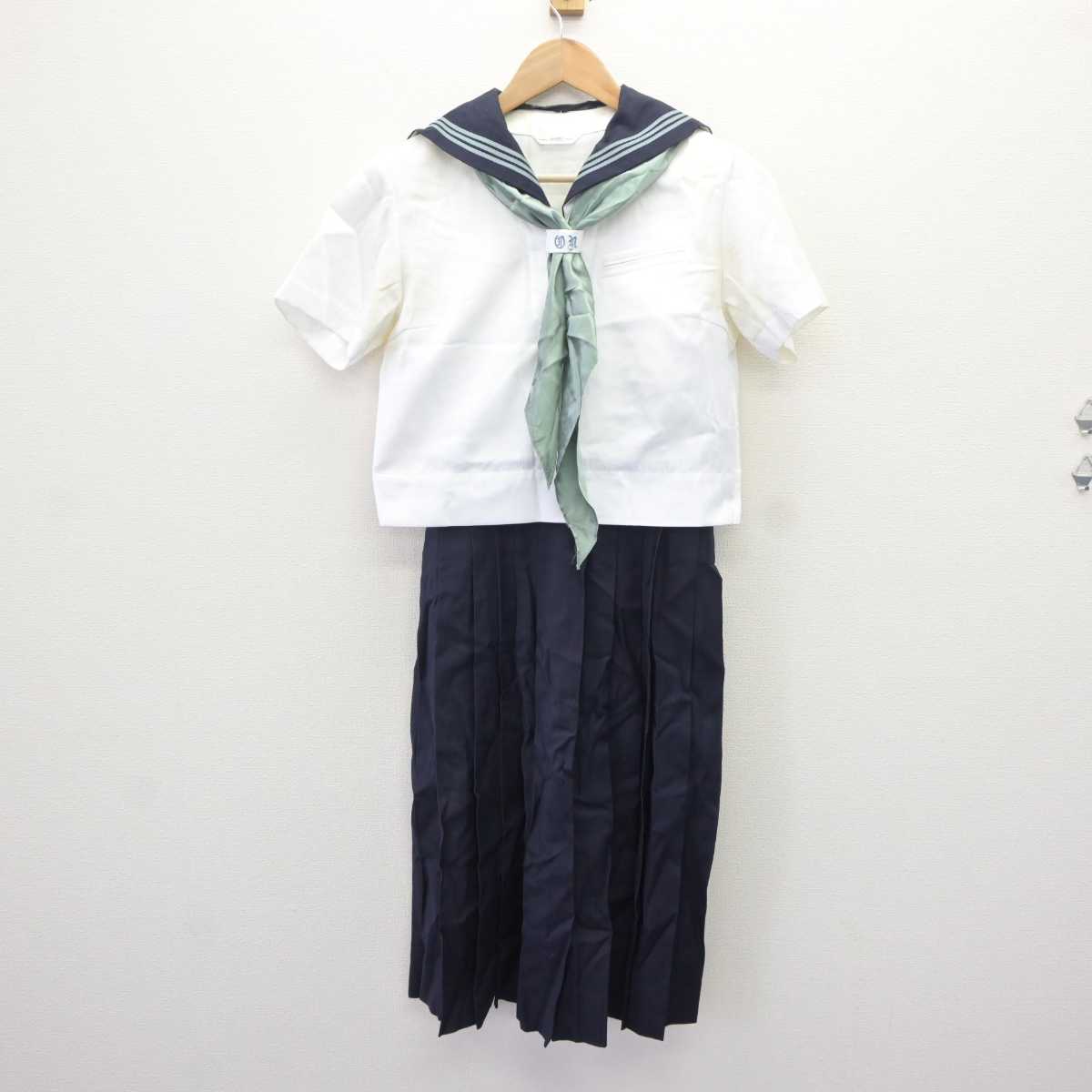 【中古】東京都 大妻中野中学校・高等学校 女子制服 3点 (セーラー服・スカート) sf065737