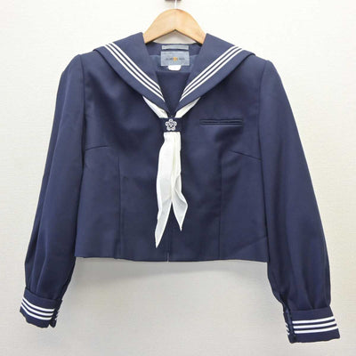 【中古】埼玉県 安行中学校 女子制服 3点 (セーラー服・スカート) sf065744