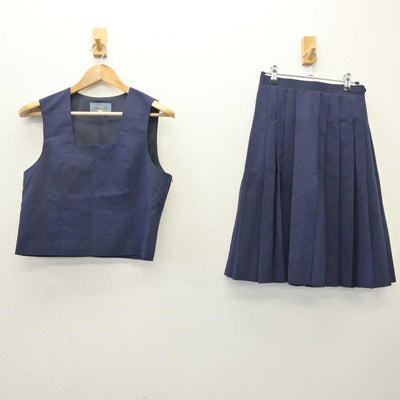 【中古】埼玉県 安行中学校 女子制服 2点 (ベスト・スカート) sf065745