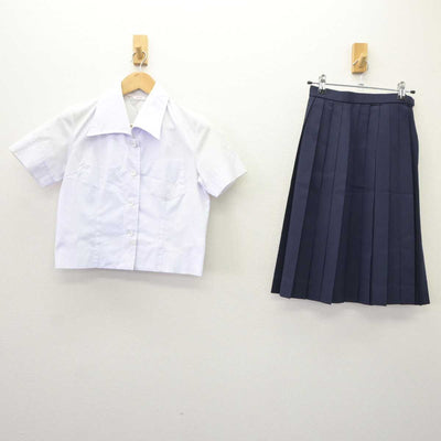 【中古】富山県 雄山高等学校 女子制服 2点 (シャツ・スカート) sf065747