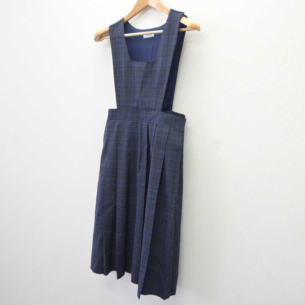 【中古】福岡県 学校名不明 女子制服 1点 (ジャンパースカート) sf065755