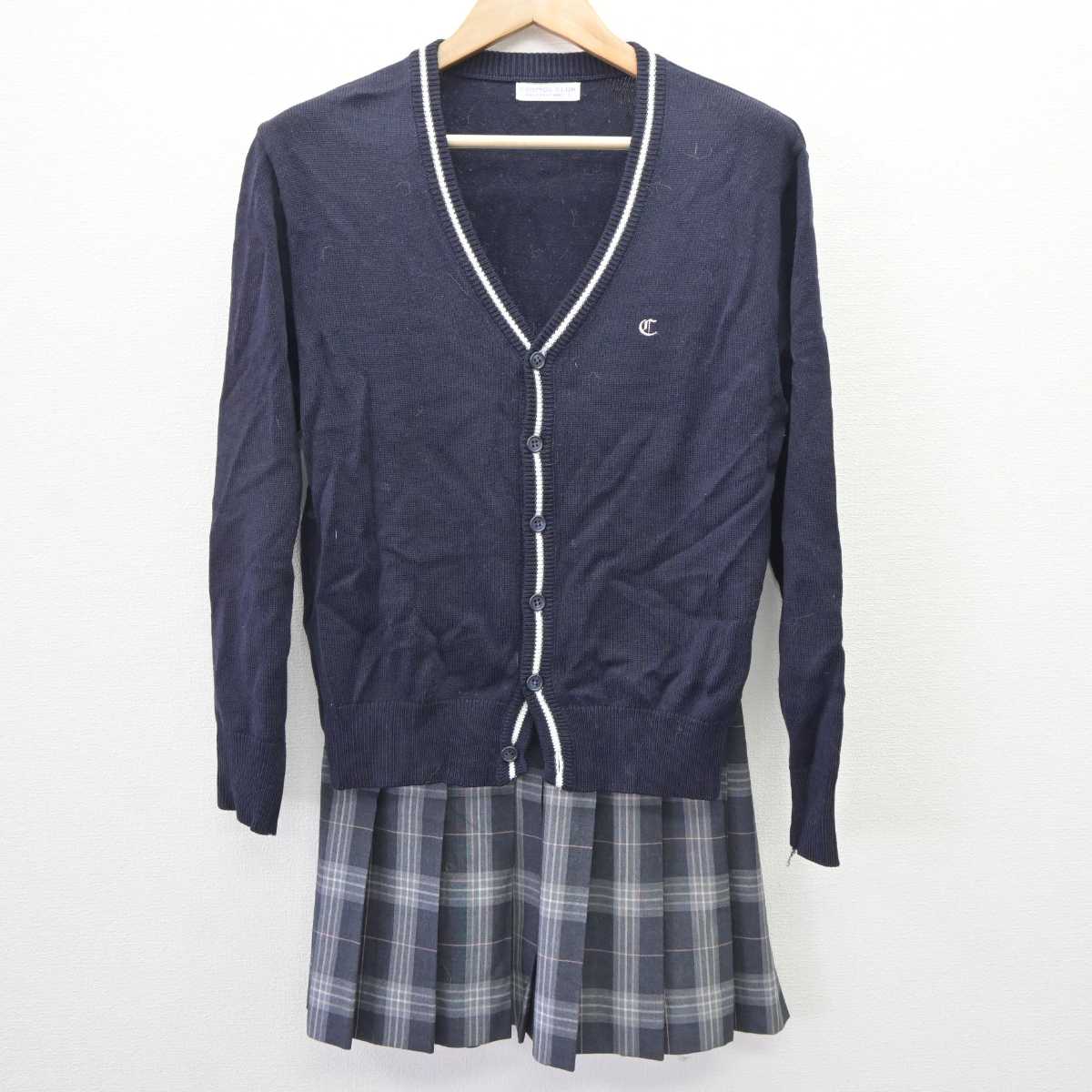 【中古】愛知県 中部大学第一高等学校 女子制服 2点 (ニット・スカート) sf065765