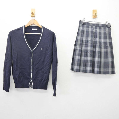 【中古】愛知県 中部大学第一高等学校 女子制服 2点 (ニット・スカート) sf065765