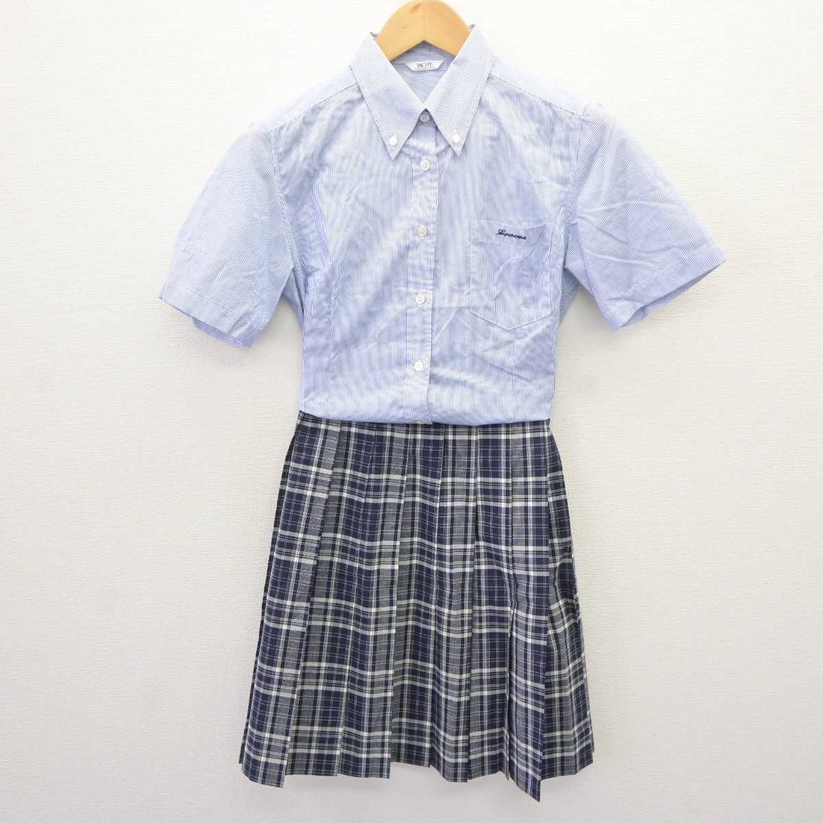 【中古】石川県 七尾東雲高等学校 女子制服 3点 (シャツ・スカート) sf065771