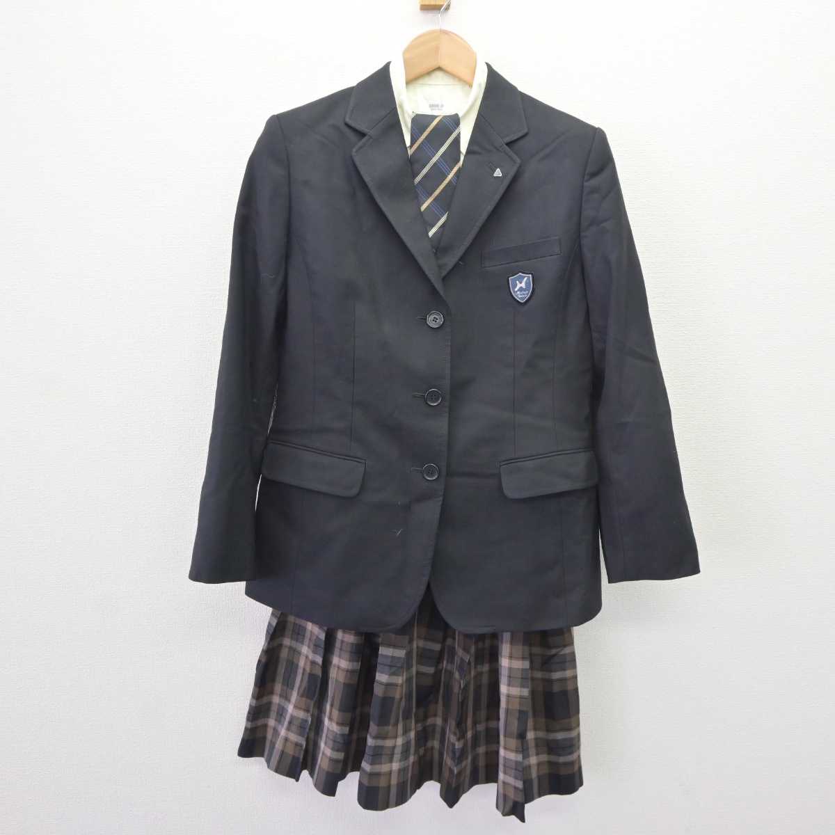 【中古】東京都 八王子中学校・高等学校 女子制服 4点 (ブレザー・シャツ・スカート) sf065778