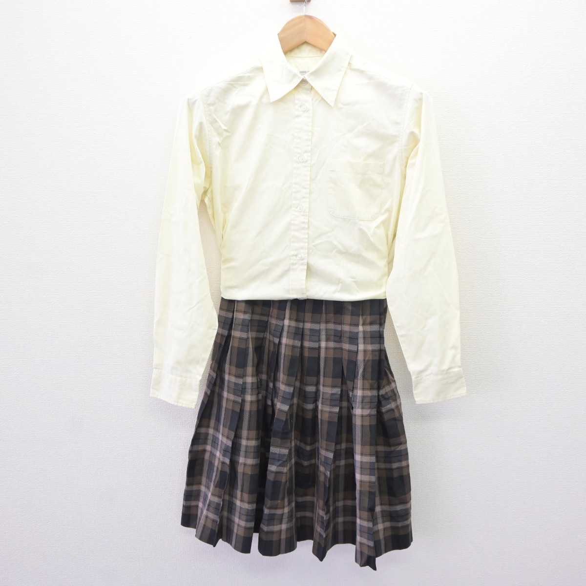 【中古】東京都 八王子中学校・高等学校 女子制服 4点 (ブレザー・シャツ・スカート) sf065778