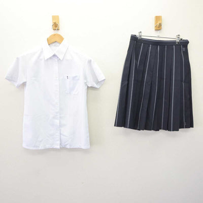 【中古】広島県 如水館中学校・如水館高等学校 女子制服 2点 (シャツ・スカート) sf065795