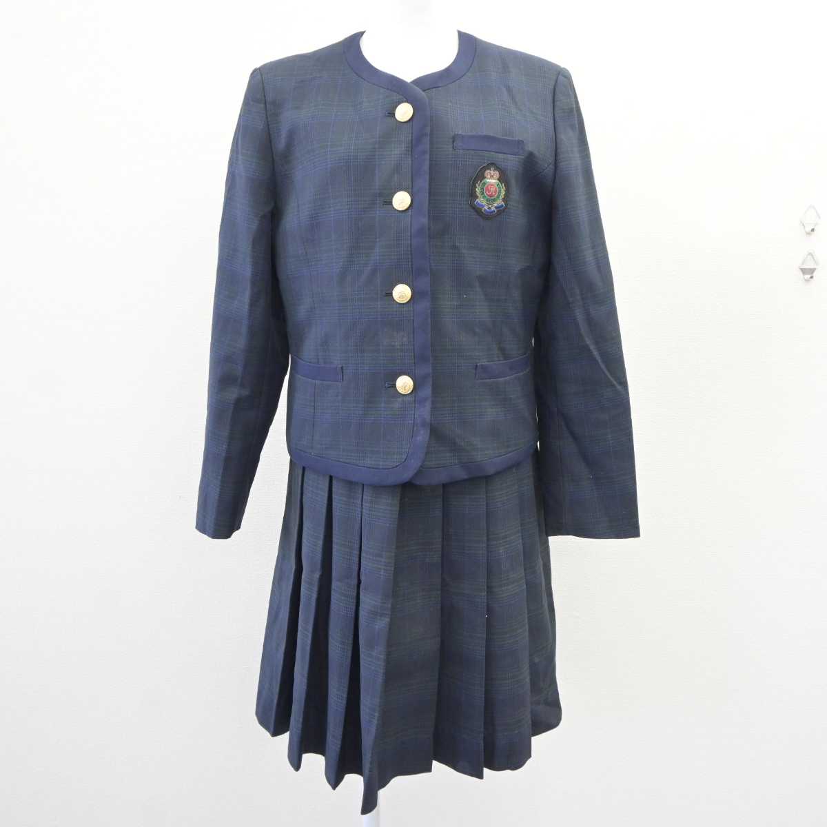 【中古】熊本県 国府高等学校 女子制服 2点 (ブレザー・ジャンパースカート) sf065801