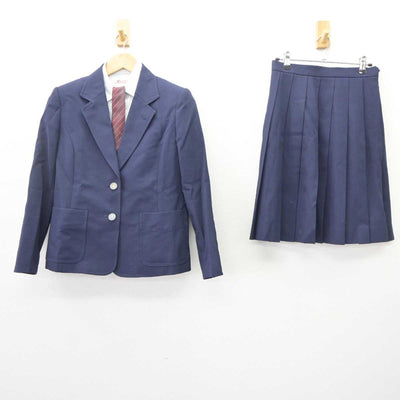 【中古】神奈川県 大和西高等学校 女子制服 4点 (ブレザー・シャツ・スカート) sf065810