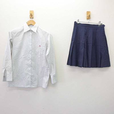 【中古】神奈川県 大和西高等学校 女子制服 2点 (シャツ・スカート) sf065811