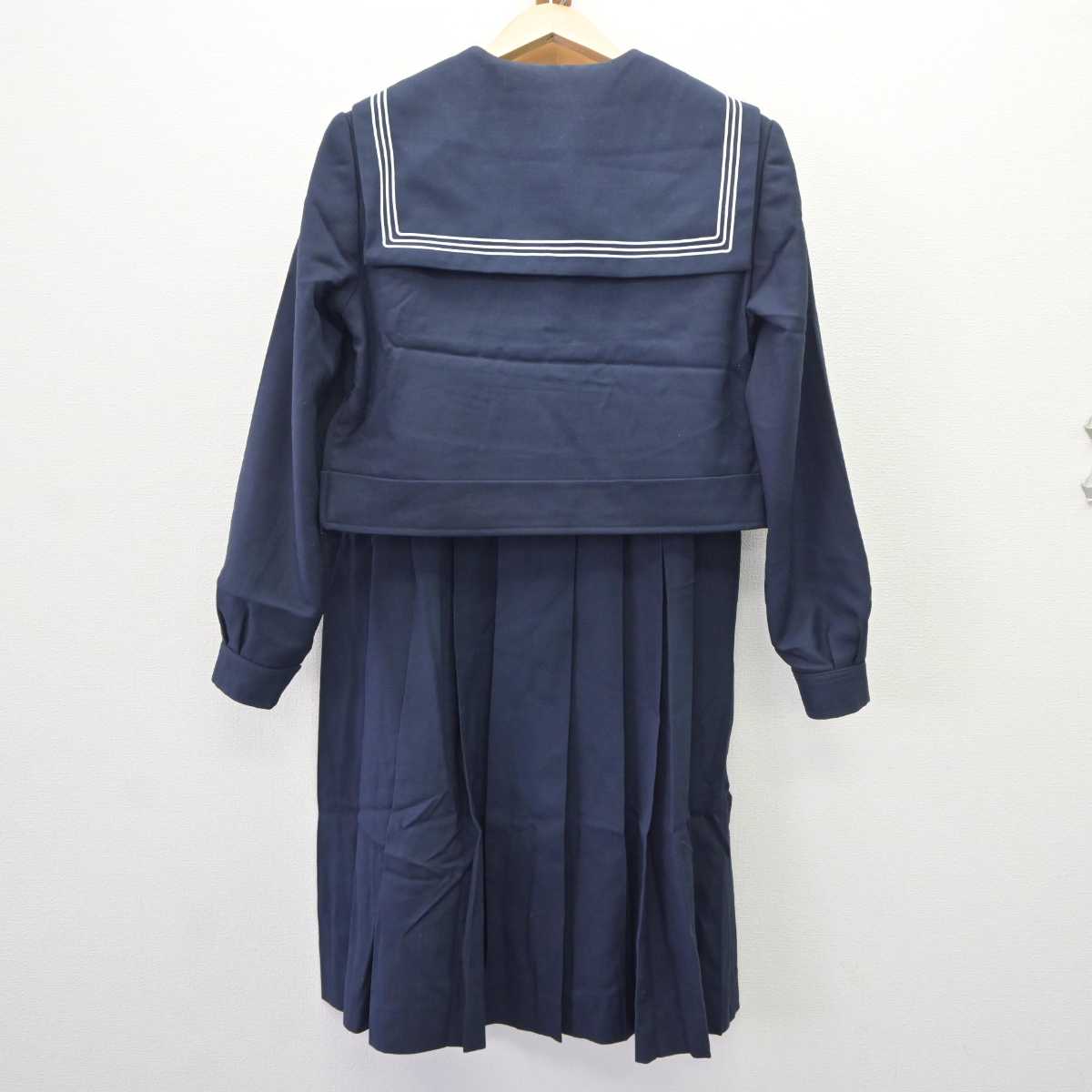 【中古】福岡県 折尾愛真高等学校 女子制服 4点 (セーラー服・ジャンパースカート) sf065815