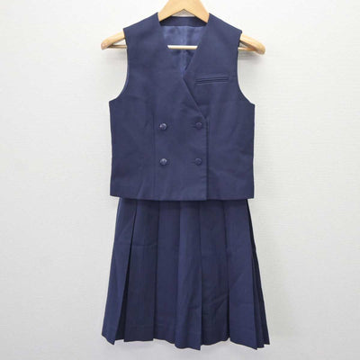 【中古】千葉県 千葉高等学校 女子制服 4点 (ブレザー・ベスト・スカート) sf065828