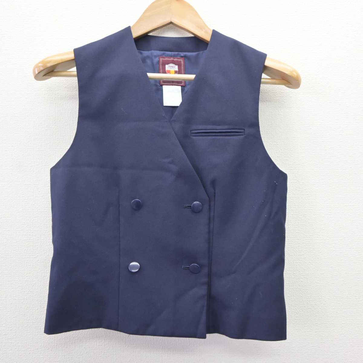 【中古】千葉県 千葉高等学校 女子制服 2点 (ベスト・スカート) sf065829