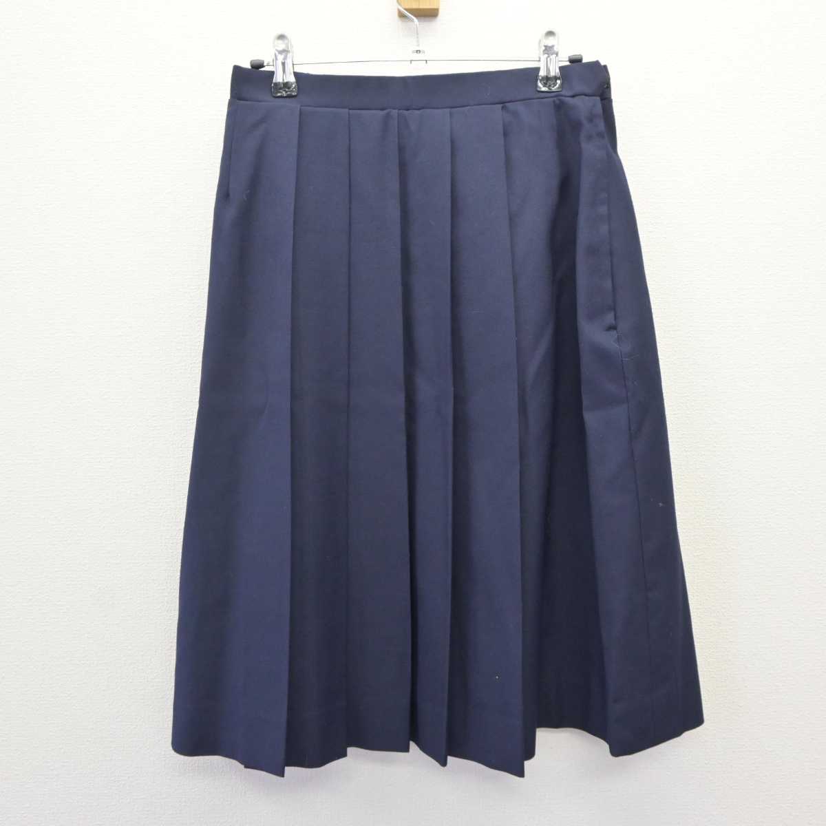 【中古】神奈川県 鶴が台中学校 女子制服 3点 (ベスト・シャツ・スカート) sf065839