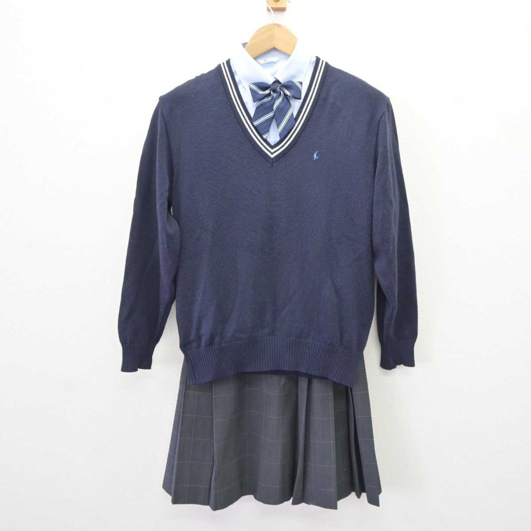 【中古】奈良県 香芝高等学校 女子制服 6点 (ブレザー・ニット・シャツ・スカート) sf065852 | 中古制服通販パレイド