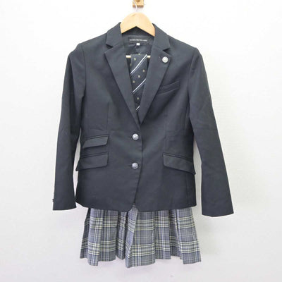 【中古】三重県 桜丘高等学校 女子制服 5点 (ブレザー・ニット・スカート) sf065858