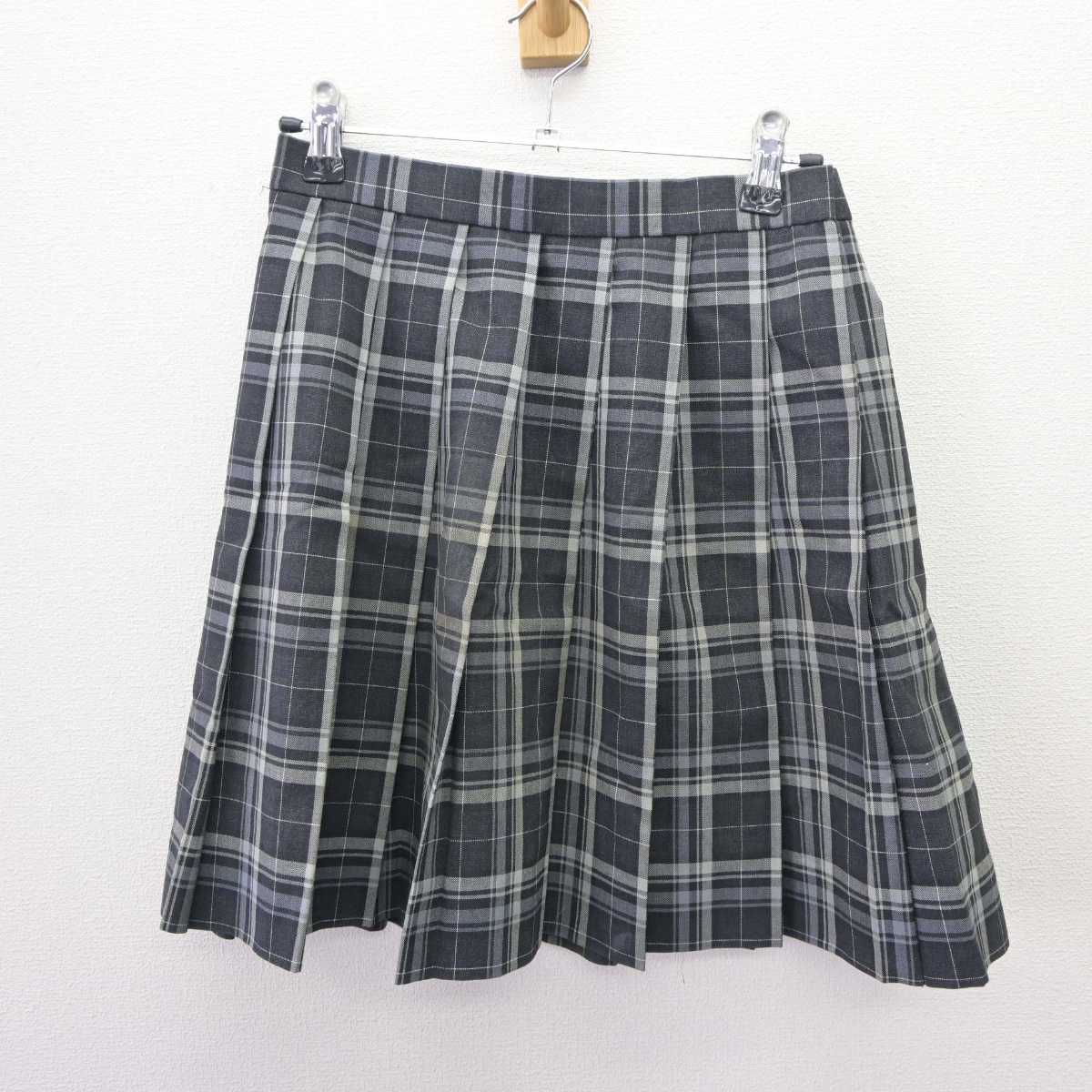 【中古】三重県 桜丘高等学校 女子制服 4点 (ニットベスト・シャツ・スカート) sf065859