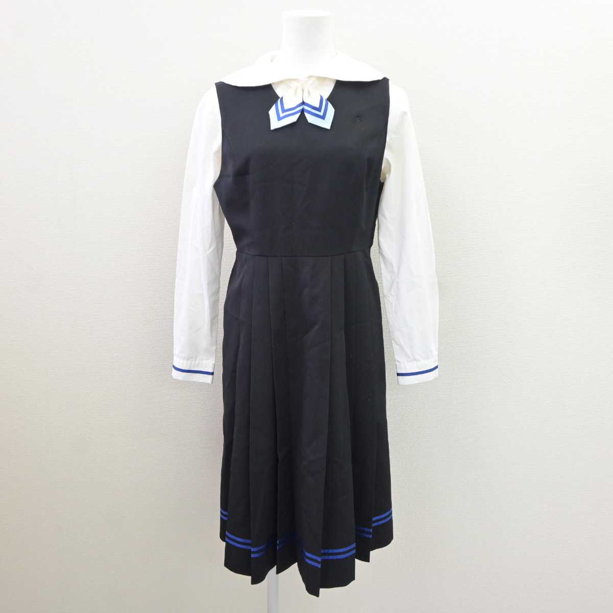 【中古】東京都 瀧野川女子学園中学高等学校 女子制服 4点 (ブレザー・ブラウス・ジャンパースカート) sf065864