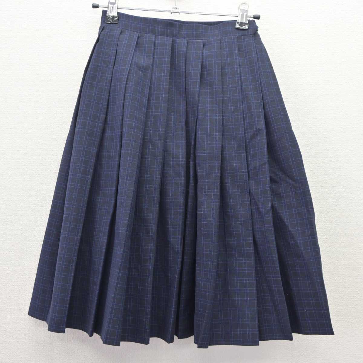 【中古】福岡県 福岡市内中学校標準服 女子制服 2点 (シャツ・スカート) sf065875