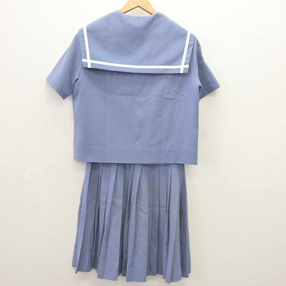 【中古】沖縄県 名護市立羽地中学校 女子制服 3点 (セーラー服・スカート) sf065877