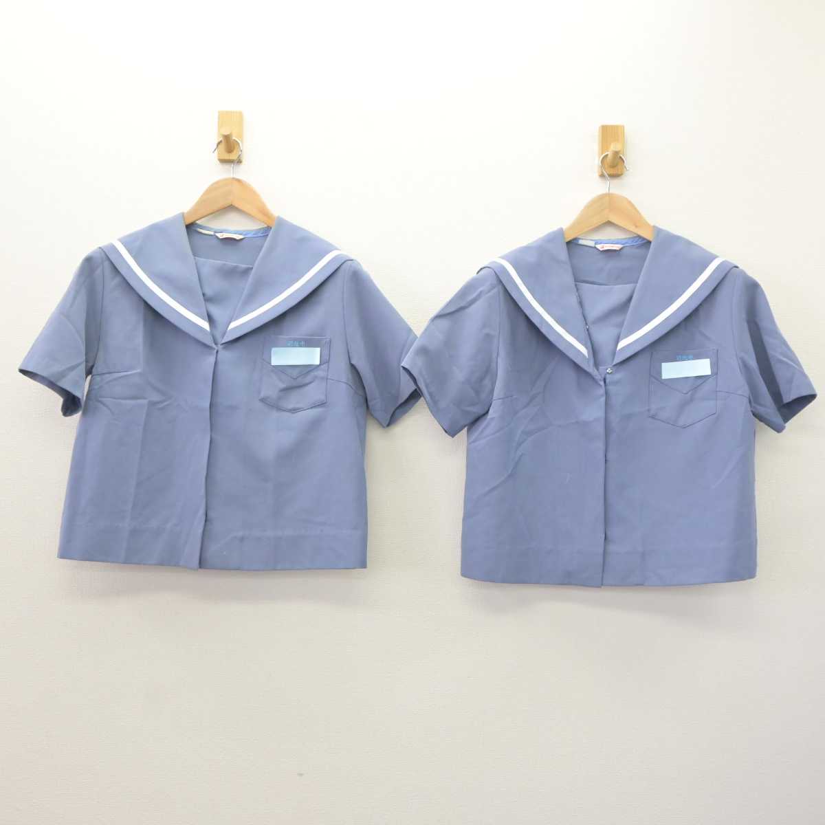 【中古】沖縄県 名護市立羽地中学校 女子制服 3点 (セーラー服・スカート) sf065877