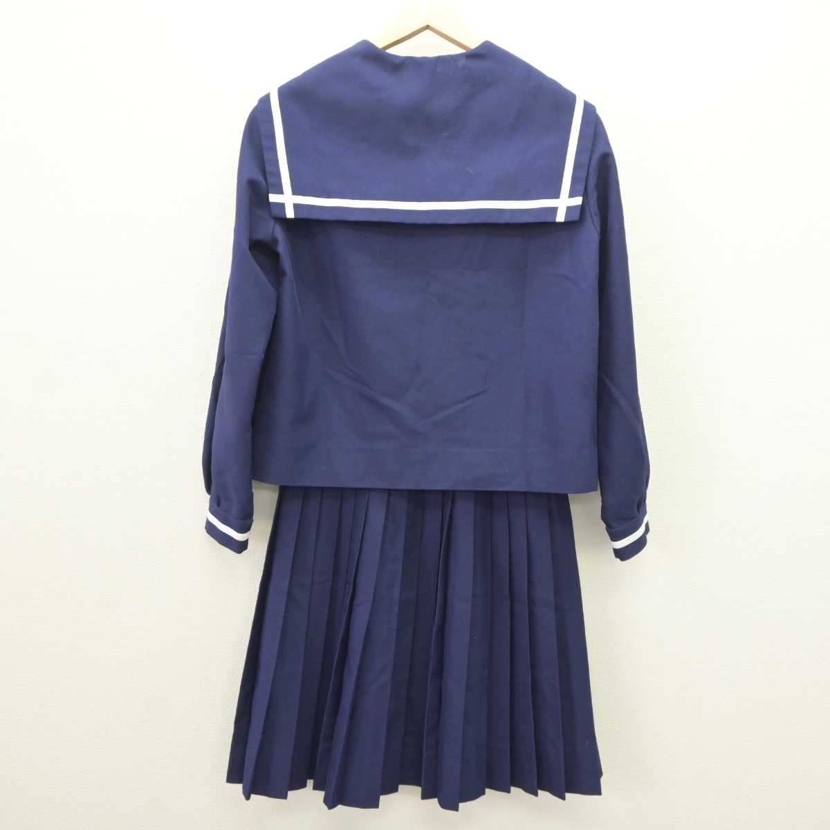 【中古】沖縄県 名護市立羽地中学校 女子制服 2点 (セーラー服・スカート) sf065878