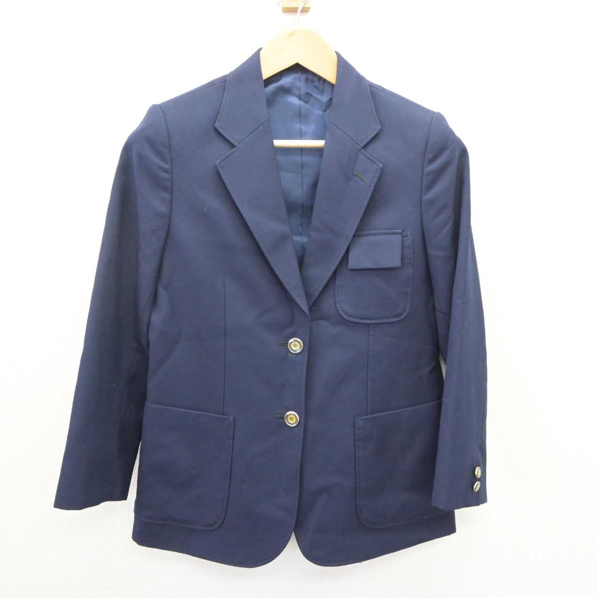 【中古】北海道 青葉中学校 女子制服 3点 (ブレザー・スカート) sf065885