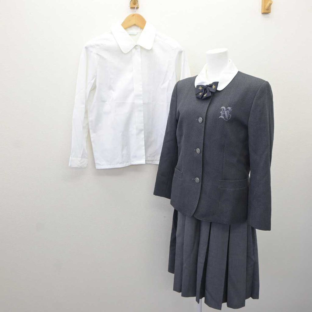 【中古】兵庫県 仁川学院中学校・高等学校 女子制服 5点 (ブレザー・ジャンパースカート・シャツ) sf065895 | 中古制服通販パレイド