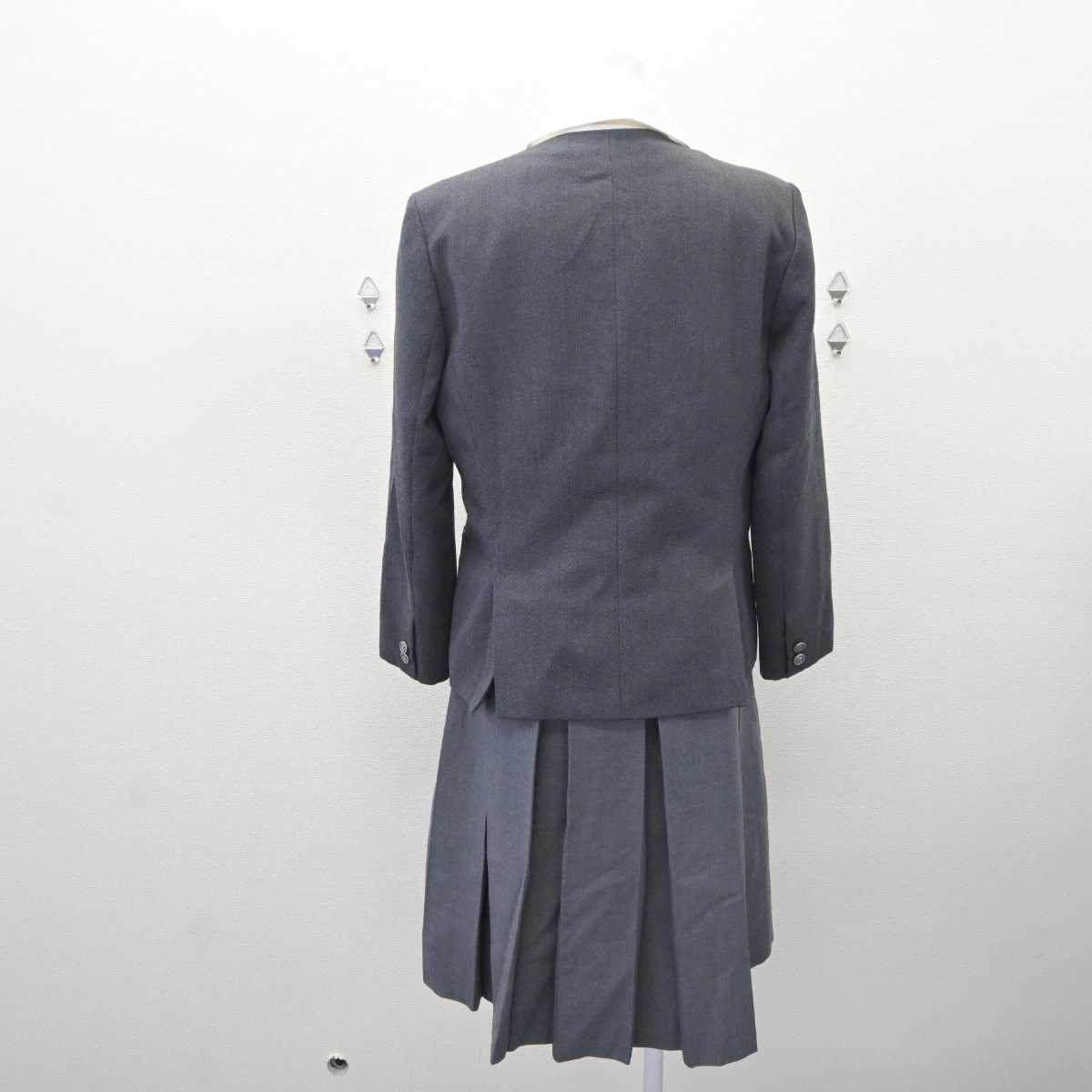 【中古】兵庫県  仁川学院中学校・高等学校 女子制服 5点 (ブレザー・ジャンパースカート・シャツ) sf065895