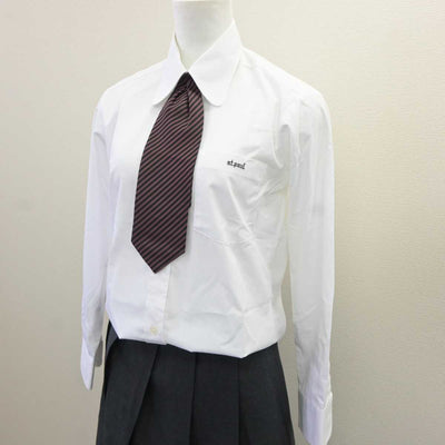 【中古】東京都 聖パウロ学園高等学校 女子制服 4点 (ブレザー・シャツ・スカート) sf065899