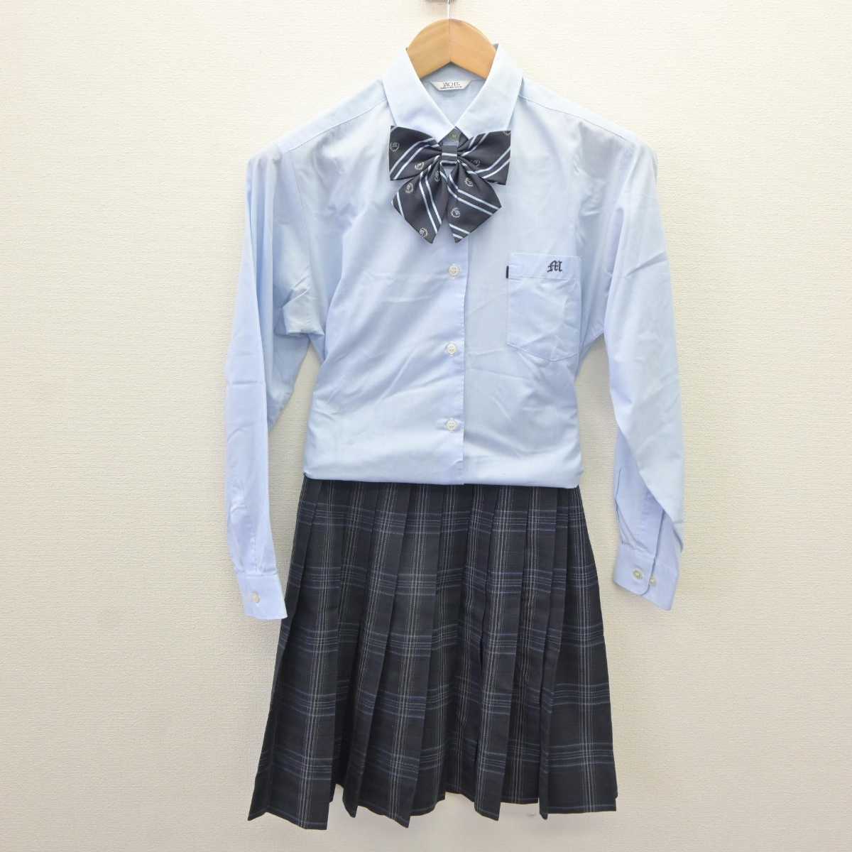 【中古】東京都 目黒学院高等学校 女子制服 4点 (ブレザー・シャツ・スカート) sf065904