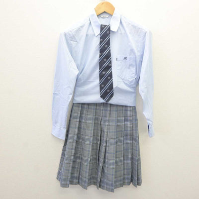 【中古】東京都 目黒学院高等学校 女子制服 3点 (シャツ・スカート) sf065905