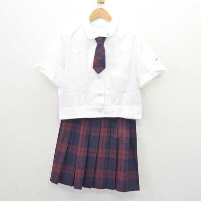 【中古】岩手県 岩手女子高等学校 女子制服 3点 (ブラウス・スカート) sf065915