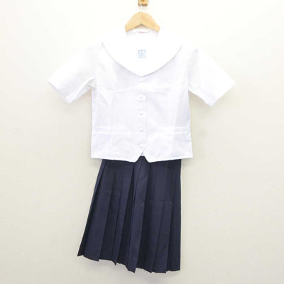 【中古】大阪府 プール学院高等学校 女子制服 2点 (セーラー服・スカート) sf065919