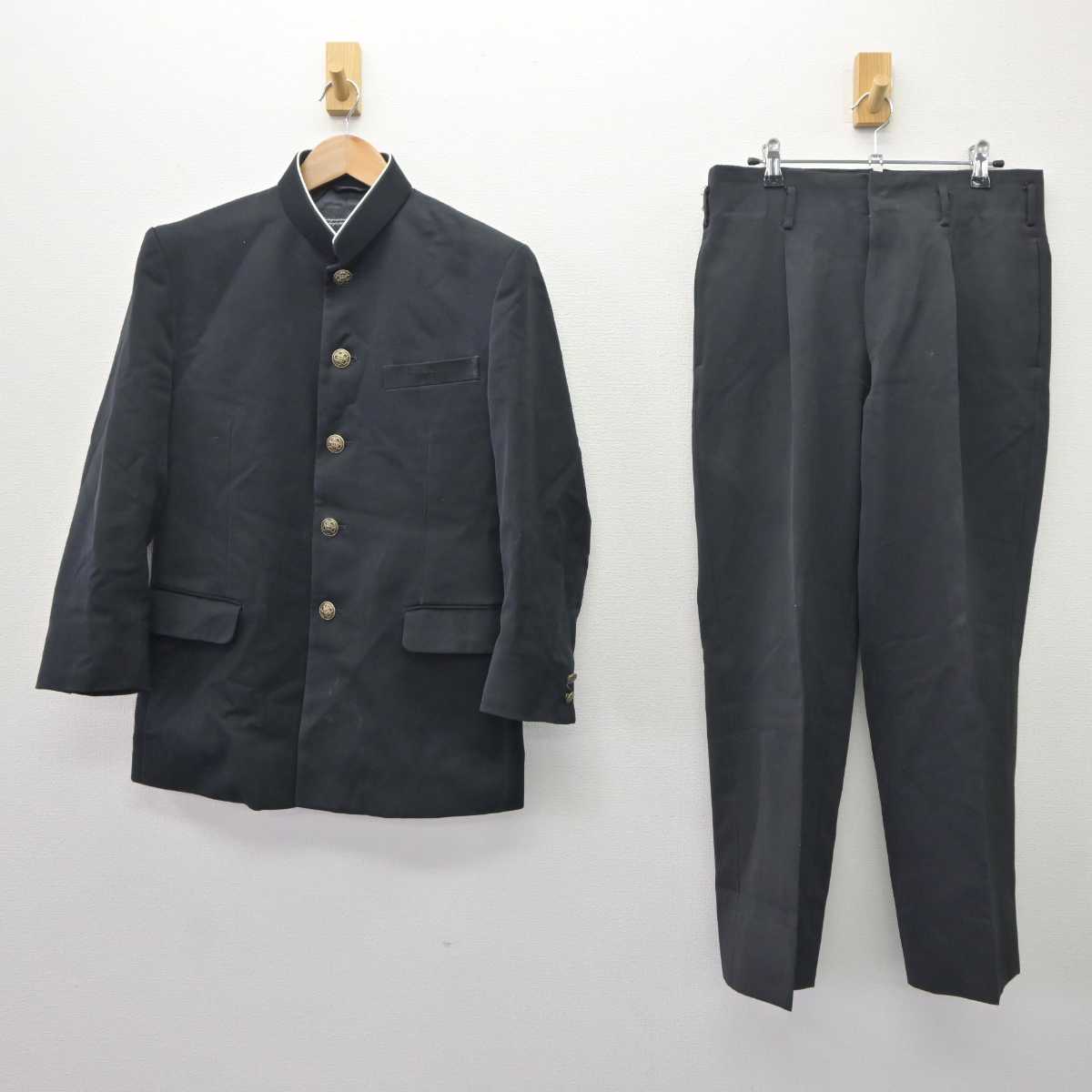 【中古】広島県 栗原中学校 男子制服 2点 (学ラン・ズボン) sf065951