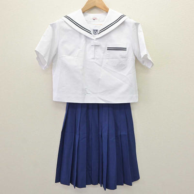 【中古】広島県 栗原中学校 女子制服 2点 (セーラー服・スカート) sf065953