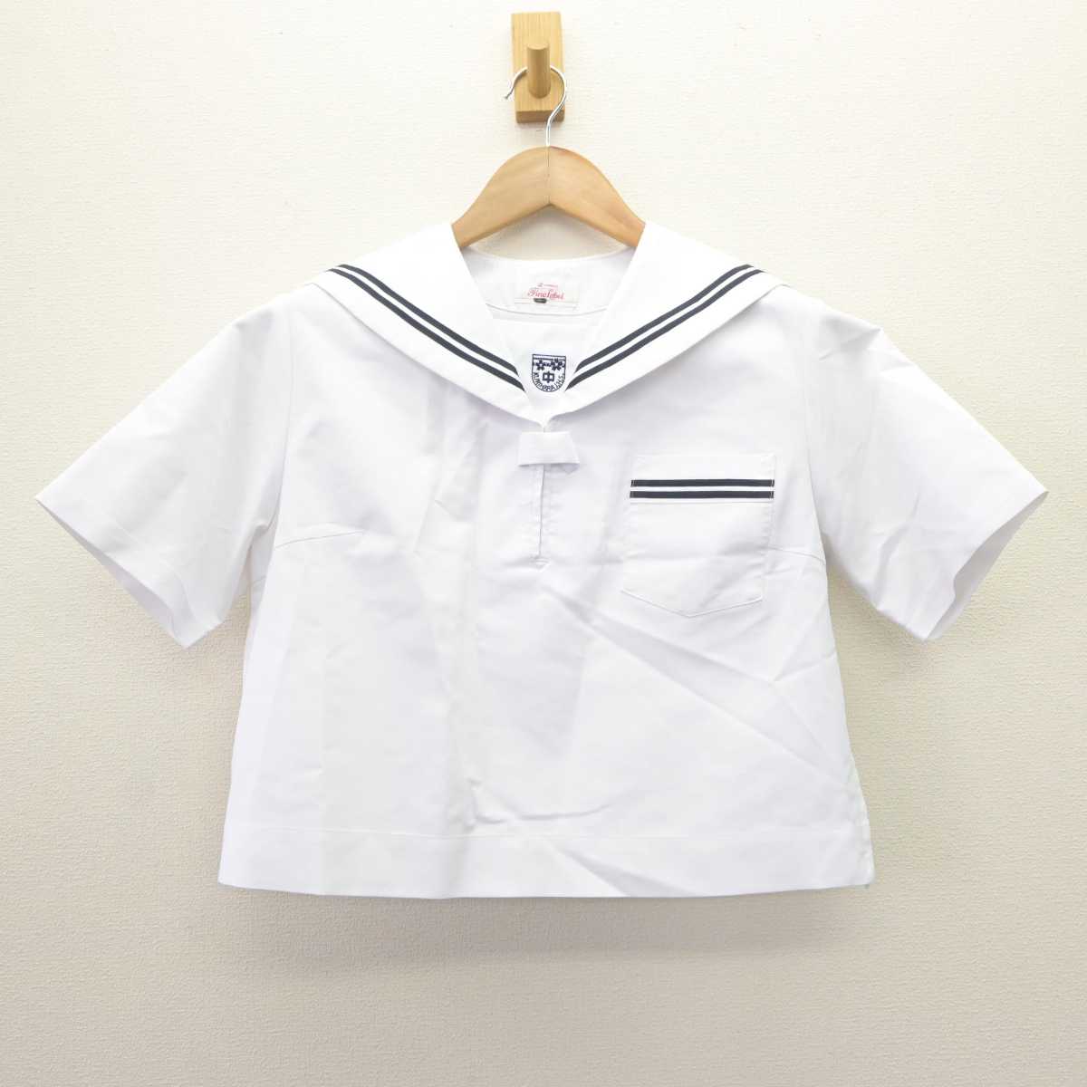 【中古】広島県 栗原中学校 女子制服 2点 (セーラー服・スカート) sf065953