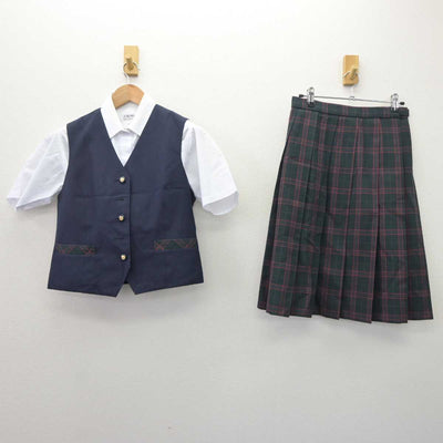 【中古】大阪府 大阪桐蔭高等学校 女子制服 3点 (ベスト・シャツ・スカート) sf065968