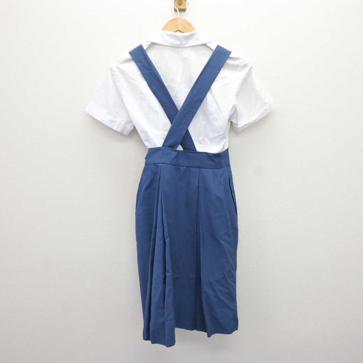 【中古】兵庫県 神戸海星女子学院中学校・高等学校 女子制服 2点 (シャツ・スカート) sf065994