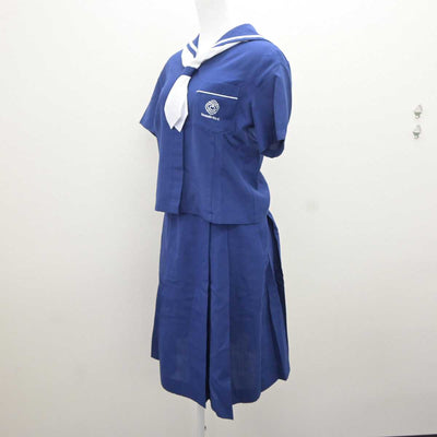 【中古】熊本県 熊本信愛女学院中学高等学校 女子制服 4点 (セーラー服・スカート) sf065997