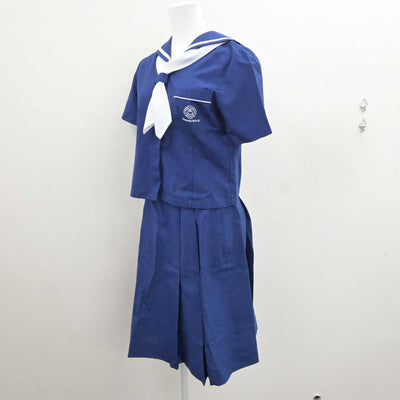 【中古】熊本県 熊本信愛女学院中学高等学校 女子制服 4点 (セーラー服・スカート) sf065998