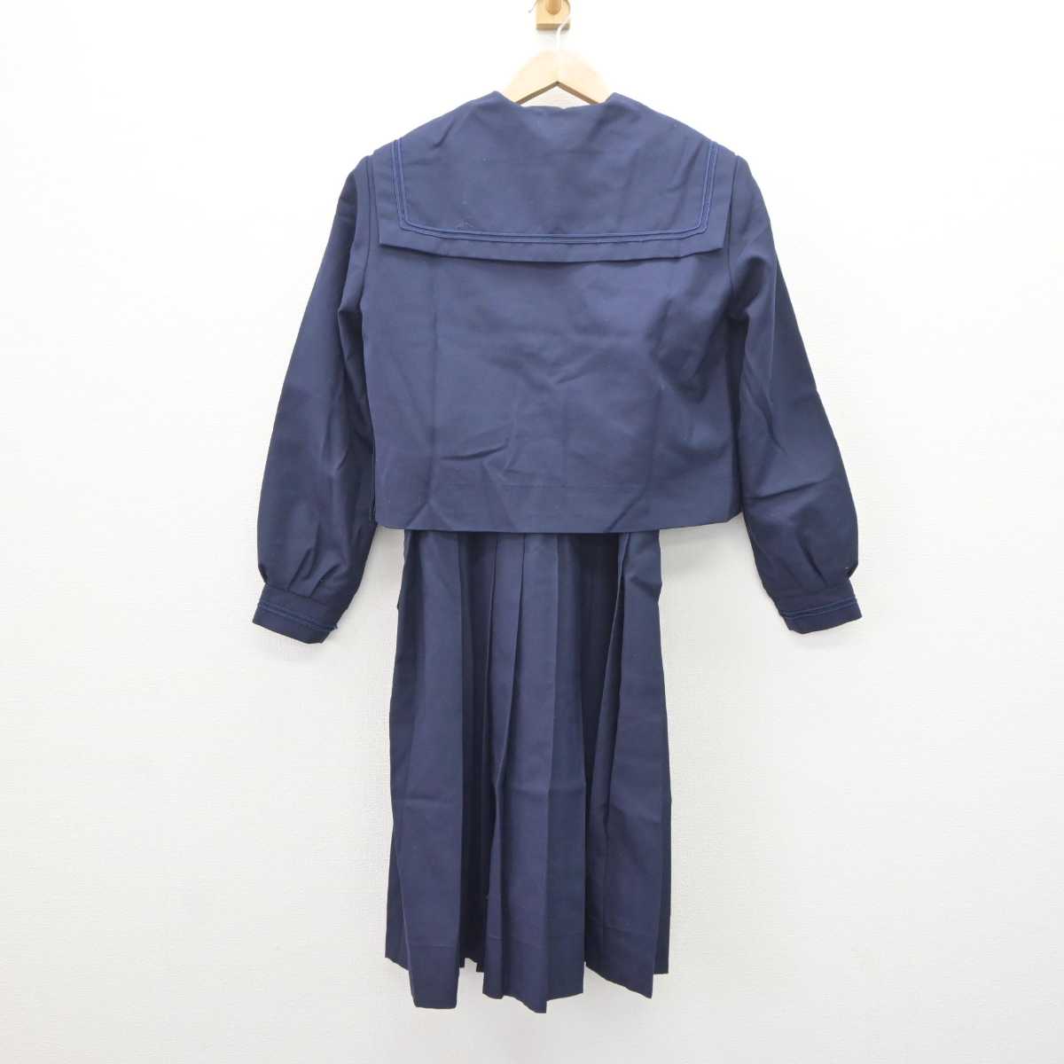 【中古】兵庫県 長坂中学校 女子制服 2点 (セーラー服・ジャンパースカート) sf066000