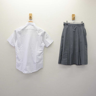 【中古】大阪府 市岡東中学校 女子制服 2点 (シャツ・スカート) sf066008