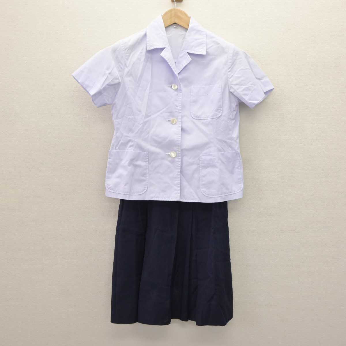 【中古】兵庫県 親和中学校・親和女子高等学校 女子制服 3点 (シャツ・スカート) sf066014