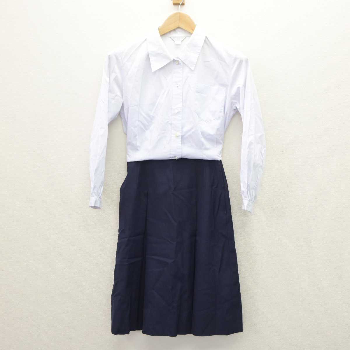 【中古】兵庫県 親和中学校・親和女子高等学校 女子制服 3点 (ブレザー・シャツ・スカート) sf066015