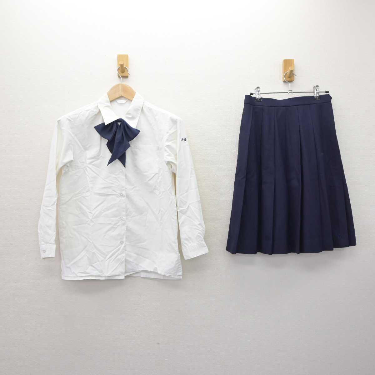 【中古】愛知県 安城学園高等学校 女子制服 4点 (ブレザー・シャツ・スカート) sf066019